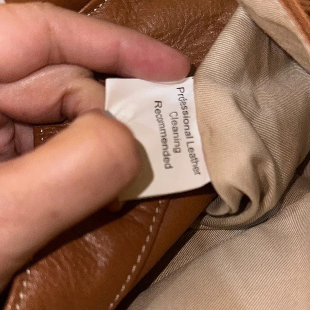 Aqua Madonna Tan and Cream Hobo Bag
